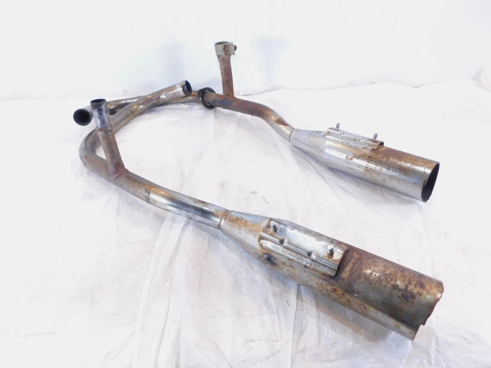 1996-2016 Honda Rebel 250 CMX250 CMX250C Left/Right Exhaust Muffler Header Pipes - Image 1 of 4