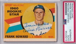 Frank Howard SIGNED 1960 Topps RC "Capital Punisher" PSA/DNA AUTOGRAPHED ROOKIE - Picture 1 of 2