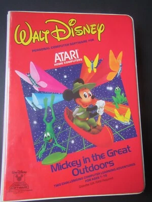 Atari 8 bit (400/800) XE XL Disney Mickey in the Great Outdoors complete & teste - Image 1 of 4