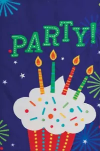 Aplique de cumpleaños para magdalenas de fiesta, bandera de jardín 12"x18", decoración personalizada, 2 caras - Imagen 1 de 1