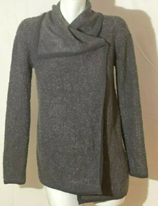 Women Top Open Front Cardigan Grey XS Kensie - Picture 1 of 8