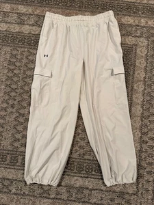 Under Armour Hose Herren XL Khaki Cargo Jogginghose Gummibund Kordelzug - Bild 1 von 7