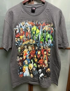 Marvel Comics Mad Engine Vintage 2010 T-Shirt Tee Lrg Heroes Mens Gray Crewneck - Picture 1 of 10