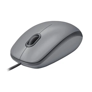 Logitech M110 Wired USB Mouse, Silent Buttons, Comfortable Full-Size Use Design, - Picture 1 of 7