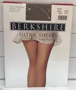 Pantimedias Berkshire Ultra Transparentes Utopía Talla 2 Estilo 3415 Control Top Sandalia - Imagen 1 de 4