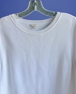 Talbots Women's Beautiful White Sweater Size Large - Picture 1 of 4
