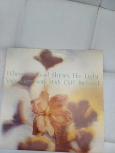 VAN MORRISON & CLIFF RICHARD 1989 Vinyl 45rpm 7” WHENEVER GOD SHINES HIS LIGHT - Picture 1 of 4