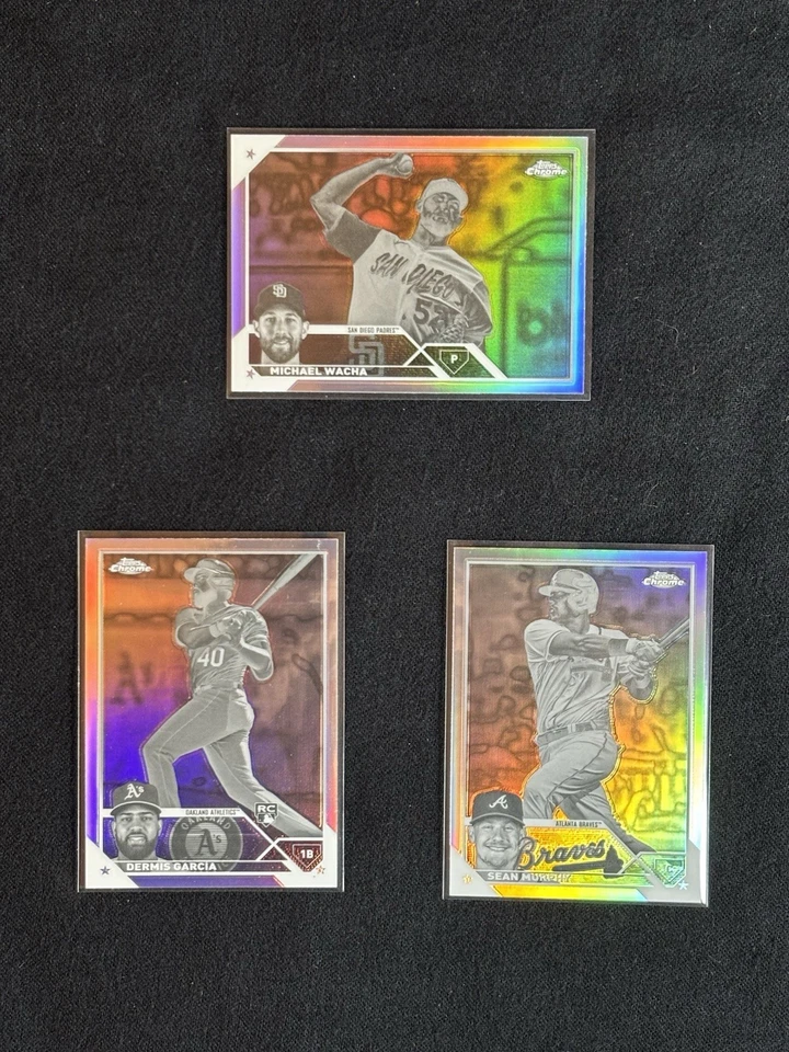Lote paralelo de béisbol cromado Topps SSP’s negativos (3 tarjetas) Michael Wacha  Foto 1 de 1