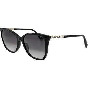 Swarovski SK0310 Womens Plastic Sunglass 01B Shiny Black 55-16 Smoke Gradient - Picture 1 of 5
