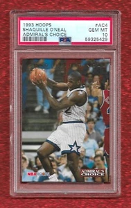 1993 HOOPS ADMIRAL'S CHOICE AC4 SHAQUILLE O'NEAL PSA 10 GEM MINT POP 8 HOF MAGIC - Picture 1 of 1