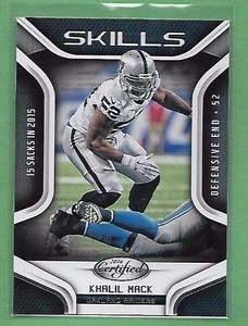 2016 Panini Certified KHALIL MACK Skills insert card RAIDERS