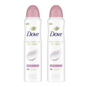 Set of 2 Dove Advanced Care Powder Soft Spray Deodorant 3.8 oz - Picture 1 of 4