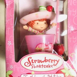 Erdbeere Shortcake Zahnbürstenhalter Figur Vintage Neu im Karton 2004 - Bild 1 von 3