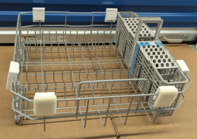 DD97-00806M — НИЖНЯЯ СТОЙКА ДЛЯ ПОСУДОМОЕЧНОЙ МАШИНЫ SAMSUNG В СБОРЕ С КОРЗИНОЙ ДЛЯ СТОЛОВОГО СЕРЕБРА - Изображение 1 из 4