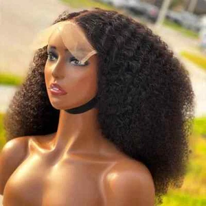 26Inch 180 Density Curly Lace Front Wig for Women Heat Resistant Soft Glueless - Picture 1 of 8