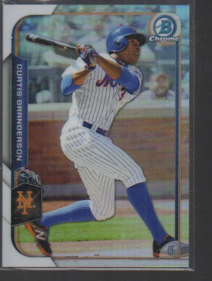CURTIS GRANDERSON  2015 BOWMAN CHROME  REFRACTOR CARD #82 /499 - Image 1 of 1