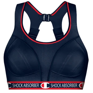 Champion X Shock Absorber Ultimate Run Sports Bra Athletic Navy - Picture 1 of 3