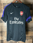 Nike Dri Fit Arsenal Fly Emirates Shirt Men's Size Medium Black Short Sleeve