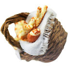 Miniature Breakfast Basket Toy for Doll House Decoration and Kids Play-DT