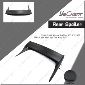 FIBER GLASS GTR-Style Rear Spoiler For 95-98 Nissan Skyline R33 GTR/GTS Wing - Picture 1 of 9