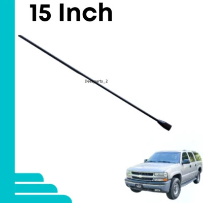 Antena 15" negra para GMC Suburban V1500 V2500 V3500 1987-1991 hembra Foto 1 de 4