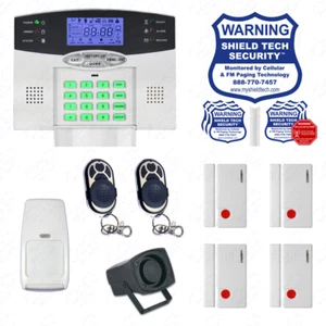Wireless Home Security System 2-Way LCD Remote Burglar Alarm VOIP Phone Line HJ - Picture 1 of 10