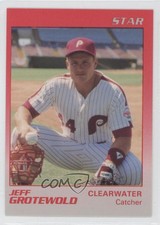 1989 Star Clearwater Phillies Jeff Grotewold #10