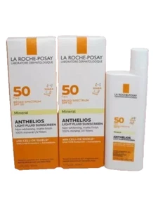 LA ROCHE POSAY ANTHELIOS MINERAL LIGHT FLUID SUNSCREEN SPF50 1.7 OZ 2PCS - Picture 1 of 3