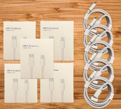 5 X Original Typec Charger Cable Charging Cord For iPhone 8 10 11 12 13 pro Max - Image 1 of 4