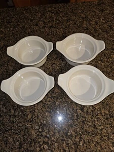 Vintage Vertex French Onion Soup Chili Crock Bowls With Handles  Set Of 4 - Picture 1 of 4