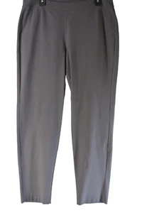 NEW Eileen Fisher Slim Washable Crepe Ankle Pants in Gray Size L #P3424 - Picture 1 of 7