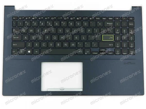 FOR Asus VivoBook 15 X513IA Palmrest Keyboard US-International blue - Picture 1 of 1