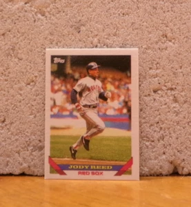 1993 TOPPS MINI 1" VARIANT BASEBALL CARD BOSTON RED SOX JODY REED - Imagen 1 de 2