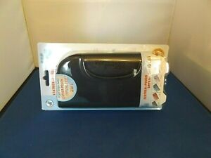 BLACK LEATHER POUCH & CRYSTAL CASE PSP 2000/3000 MODELS NEW