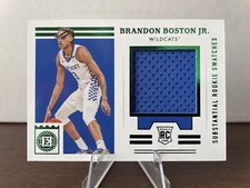 Brandon Boston Jr 2021 Chronicles Encased Draft Picks Substantial Rookie Swatch