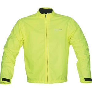 RICHA FULL FLUO YELLOW Rain Waterproof Motorcycle/Golf Lightweight Jacket - Picture 1 of 2