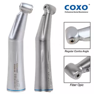 COXO Dental LED Fibra Óptica/Lenta Baja Velocidad Contra Ángulo Pieza de Mano Tipo E Empuje - Imagen 1 de 44