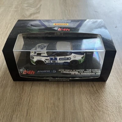 1:43 Minichamps Aston Martin V8 Vantage, 24h Nürburgring 2009 limitiert in OVP - Bild 1 von 4