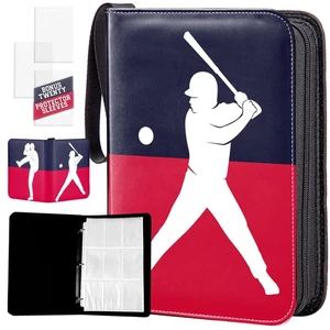 Baseball Card Binder - 900 Pockets for Card Storage With 20 Clear Top Loader ... - Picture 1 of 9