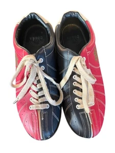 Scarpe da bowling Team Cobra TCR-1 rosso bianco blu unisex uomo 12 donna 10,5 pelle - Foto 1 di 8