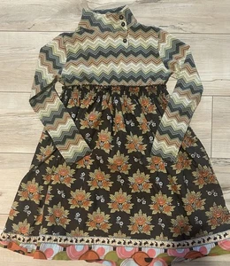 Matilda Jane Mixed Pattern Girl's Whimsical Dress Size 10 - Picture 1 of 8