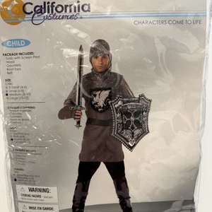 California Costumes Valiant Knight Costume Child Medium Sword Shield Gauntlets H - Picture 1 of 5