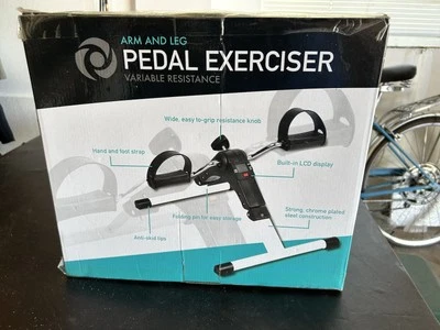 Portable Mini Bike Cycle Pedal Exerciser for Legs & Arms LCD Foldable - NIB - Image 1 of 4