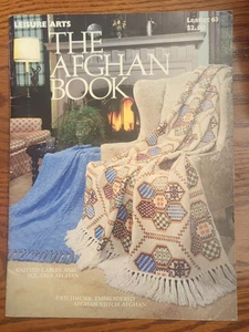 The Afghan Book Crochet & Knitting 1975 Leaflet -15 designs Leisure Arts 63 - Picture 1 of 4