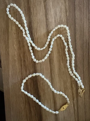 Freshwater Pearl Necklace and Bracelet Set  1950-1960 Era - Image 1 of 4