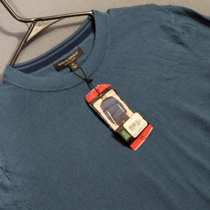 Suéter Banana Republic Para Hombre M Azul Merino Cuello Redondo Manga Larga - Imagen 1 de 12