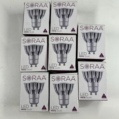 (8) SORAA VIVID MR16 GU10 LED Lamp Light Bulb 2700K 25NFL 7.5W 0.1A 120V 95CRI - Image 1 of 4