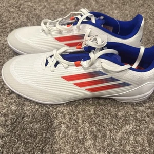 Scarpe futbol Adidas F50 League uomo taglia 9,5 bianche calcio indoor IF1395 nuove - Foto 1 di 5