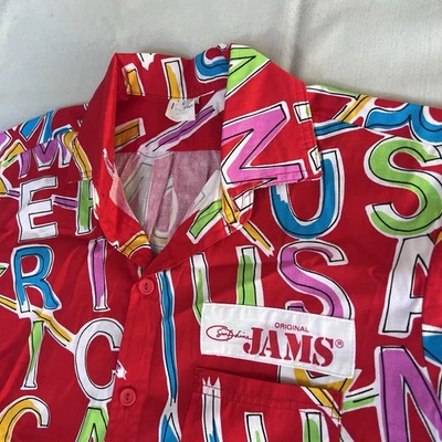 Vtg 80's Original Jams Shirt L Red Button Hawaii Uncle Sam NWOT Liberty 3027 - Image 1 of 4