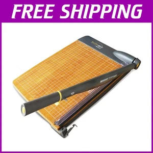 Contemporary 15" Wood Paper Cutter, 30 Sheet Capacity - Picture 1 of 7
